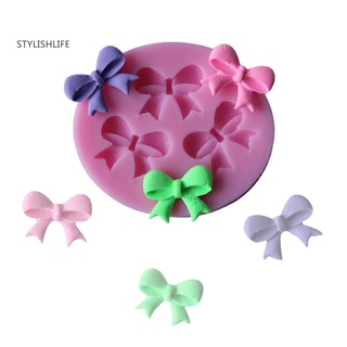 Molde de silicón con moño de silicón rosa st/molde para decoración de pasteles/Chocolate/Fondant/herram