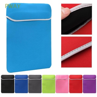 PWAY Moda Funda Case Cover Doble cremallera Cuaderno Bolsa Laptop Bag Universal Tela de algodon Suave Impermeable Liner Colorido Maletín/Multicolor