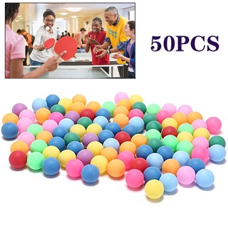 40 mm 50 unids/pack de pelotas de entrenamiento de tenis de mesa, bolas de Ping Pong, bolas de tenis de mesa de entretenimiento aleatorio y negro, colores mezclados para el juego y la mezcla de actividades bolas de Color