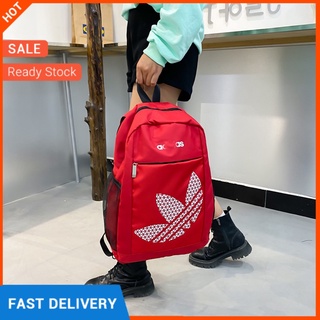 mochila deportiva con estampado de letras/mochila de viaje para estudiantes de nailon