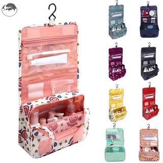 Portátil de viaje de las mujeres bolsa de cosméticos plegable bolso impermeable colgante cremallera maquillaje caso organizador de almacenamiento bolsas de maquillaje (1)