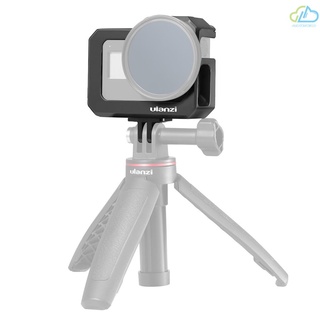 [aud] ulanzi g8-5 cámara de acción jaula de vídeo compatible con gopro hero 8 negro vlog caso carcasa de aleación de aluminio con doble montaje de zapata fría 52 mm adaptador de filtro