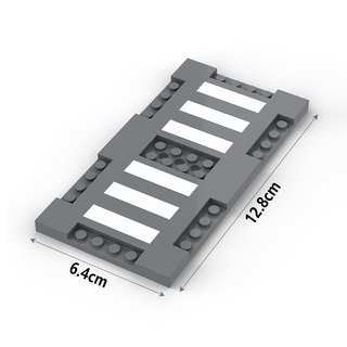 moc compatible con lego bloques de construcción de partículas pequeñas city series city group road floor street view highway road board