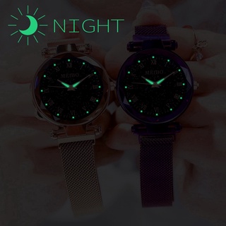 Ready Stock Starry Star Watch Roman Magnet Buckle Strap Luminous Watches (9)