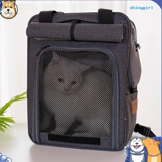 Sg— mochila plegable transpirable para mascotas, plegable, para gatos, perro, viaje al aire libre