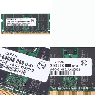 Para ELPIDA 2GB DDR2 PC2-6400S 800MHz 200PIN SO-DIMM RAM Portátil Memoria PC6400 (1)