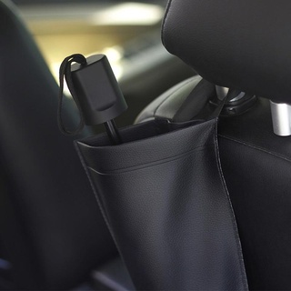 Soporte de paraguas de almacenamiento plegable para asiento de coche negro, bolsa de almacenamiento impermeable