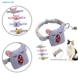 nakole collar de gato fuerte breakaway mascotas gatos perros collares con campana anti-choke accesorios para mascotas