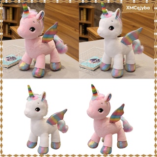 [listo stock] arco iris unicornio peluche mosca caballo para bebé niñas fiesta suministros regalos de navidad 40 cm