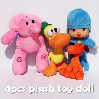 4pcs POCOYO Elly & Pato & POCOYO & Loula peluche juguetes de peluche buen regalo para niños