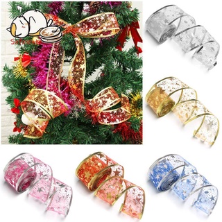 suficiente 2m festival vacaciones árbol de navidad adornos fiesta navidad cuelga tinsel decoraciones colgantes diy decoración del hogar moda regalos cinta/multicolor