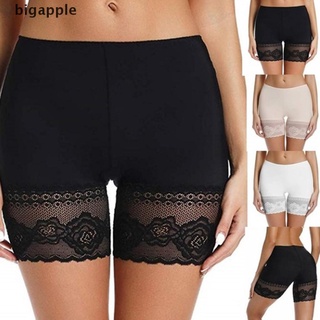 [bigapple] Pantalón corto para mujer con Leggings de encaje pantalones cortos de seguridad Shapewear M XL Hot