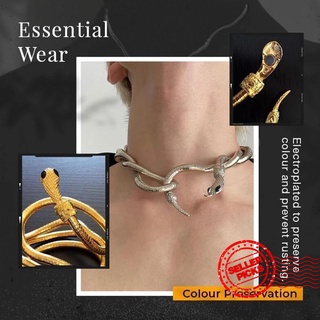 Freedom Snake collar pulsera grueso elástico brazalete serpiente brazalete de de regalo Retro D7C4