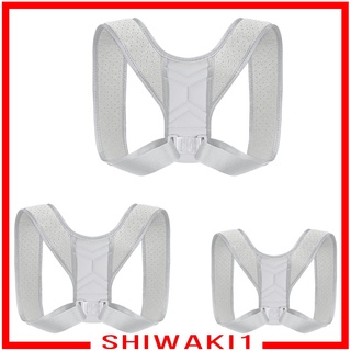 [SHIWAKI1] Corrector de postura proporciona cuello, espalda y hombros, ajustable transpirable, soporte de postura mejora el Postur proporciona soporte de espalda