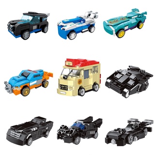 Lego ciudad coche Hot Wheels Racing bloque de construcción juguetes niños niños DIY juguetes Lego ciudad