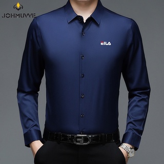 [6 Colores] camisa a cuadros de los hombres Casual de negocios de manga larga camisa Formal oficina camisa de los hombres camiseta T-shirt