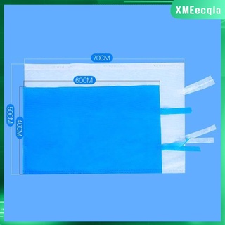 [XMEECQIA] 20x 16\"x24\" / 20\" x28\" blanco/azul calidad suave Durable no tejido desechable fundas de almohada de tejido poli para