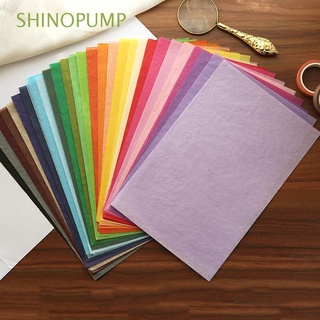 SHINOPUMP 100sheet/bag Wrapping Papers Packaging Material A5 Papers Material Papers Gift Packaging Bookmark Gift Wrapping Multicolor Stationery Craft Papers Print Tissue Paper