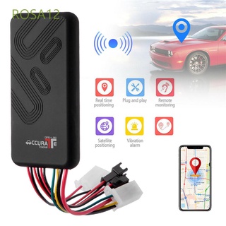ROSA12 Mini Rastreadores GPS Moto GPS para coche Rastreador de GPS SIM GPRS Dispositivo rastreador Motocicleta Tiempo real Práctico para vehículo camión Locador/Multicolor