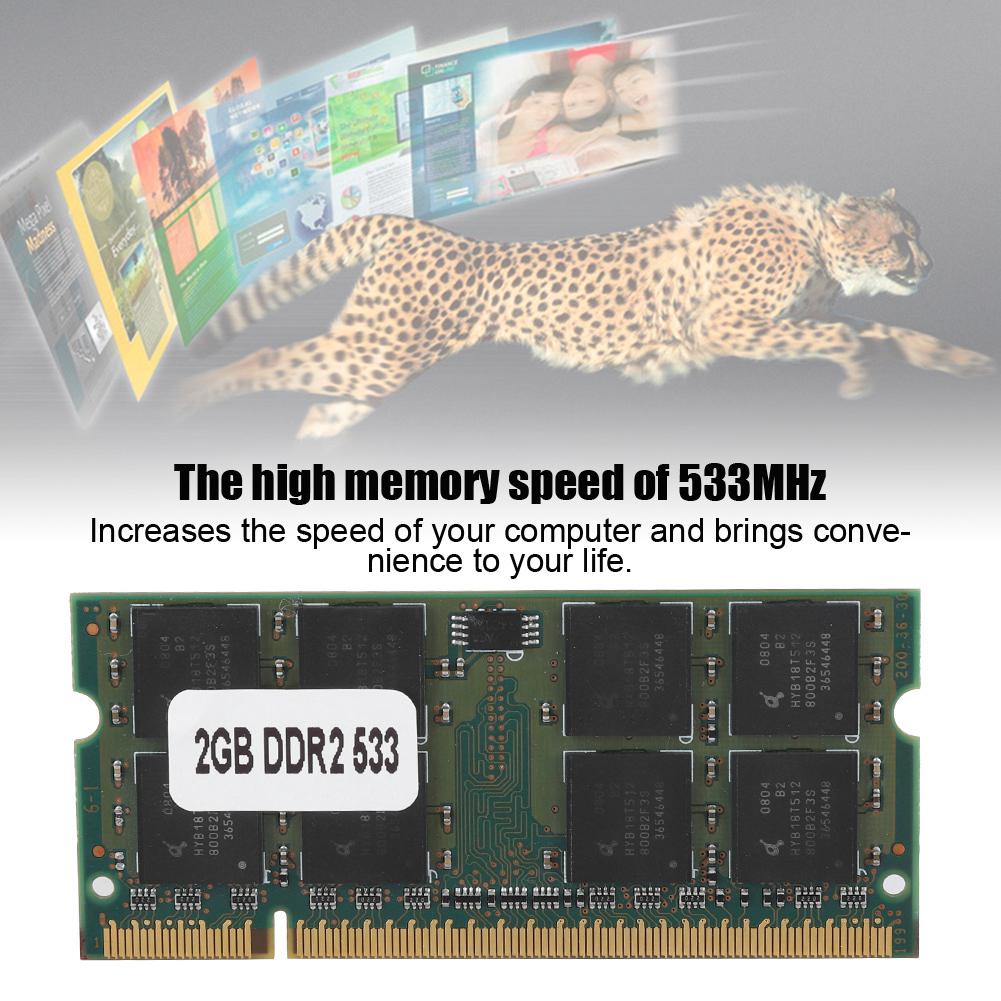 DDR2 533MHz 2GB DDR2 533MHz 200Pin para Laptop placa base (2)