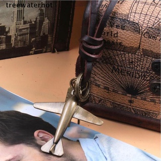 [treewaterhot] collares con colgante de avión de cuero vintage punk ajustable para hombre joyería regalo mx