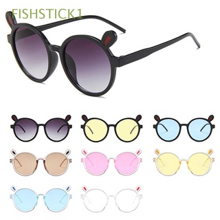 FISHSTICK1 Baby Children Sunglasses Girls Colorful Lens Rabbit Ears Sunglasses UA400 Fashion Boys Cartoon Lovely Kids Eyewear