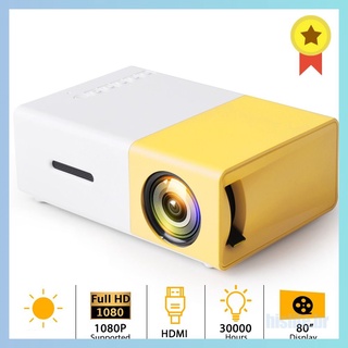 YG300 Universal HD Mini Bolsillo LED Proyector Para Cine En Casa Niños Educación Beamer Hislife.br
