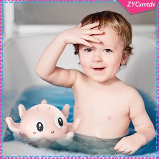 juguetes de baño para niño 1-3, diversión bañera piscina baño juguete, rociador de inducción squirter pulpo pulverizador de agua juguete para bebé (4)
