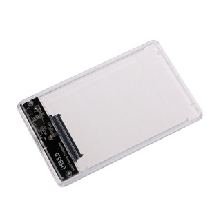 MAYMA 2.5" USB 3.0 SATA HDD Hard Disk Drive External Enclosure Full Transparent Case (5)