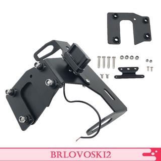 [brlovoskimx] soporte de matrícula de motocicleta soporte de luz led para kawasaki z900 17-19