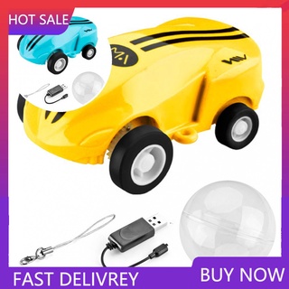 Ga | Mini carro giratorio recargable De 360 grados con bolsillo y luz Led
