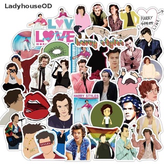 LadyhouseOD 50Pcs British Singer Harry Edward Styles Stickers Laptop Bottle Bicycle Decal Hot Sell