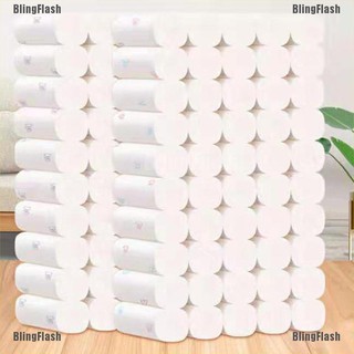 Bling rollos de papel higiénico a granel de baño de seda de baño blanco suave de 5 capas