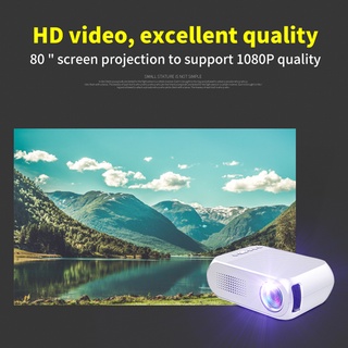 mejor yg320 led mini proyector 1080p hdmi compatible usb 3.5mm audio tf reproductor de vídeo multimedia
