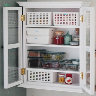 char 9 piezas 1:12 accesorios para casa de muñecas mini caja de comida de plástico de mantenimiento fresco con tapa