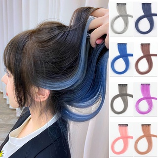 Spot colgante de oreja teñido de una pieza de pelo pieza SeamlesslisaSame párrafo2021popular Color resaltado extensión de pelo largo peluca conjunto
