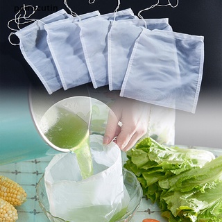 [pairucutin] 1x reusable food nut milk tea fruit juice brew wine nylon mesh filter bag .