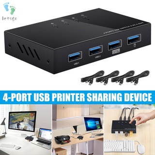 4 en 4 De Interruptor USB KVM 4 USB2.0 Switcher PC Sharing divisor Para Teclado y Mouse impresora De compartir