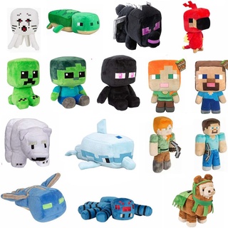 Juguetes de peluche Minecraft Creeper Enderman Pig Bear juguetes de peluche Pixel muñeca niño juego de regalo juguete