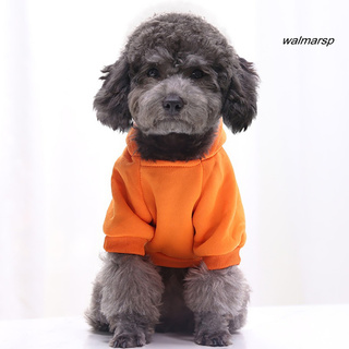 [Wal] Puppy Pet Hooded Sweatshirt Autumn Winter Two-legged Pocket Cat Dog Clothes (9)