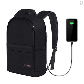 Mochila para portátil de 16 pulgadas portátil portátil de negocios mochila de viaje con puerto de carga USB correa de equipaje antirrobo Mult (1)