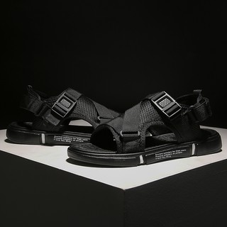 Starlit Hombres Nueva Moda Dos Opciones De Desgaste Zapatillas Planas Sandalias Transpirables Cómodas (2)