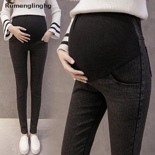 [rhg] moda mujeres embarazadas pantalones delgados skiny jeans casual pantalones vaqueros de maternidad venta caliente