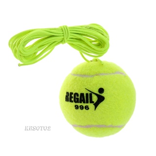 [KESOTO2] Pelota de tenis elástica duradera con cuerda para entrenamiento de entrenador de tenis (3)