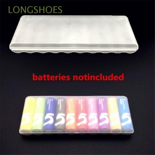 LONGSHOES soporte útil portátil contenedor cajas de almacenamiento AA baterías para 10Pcs AA Durable plástico batería caso cubierta/Multicolor