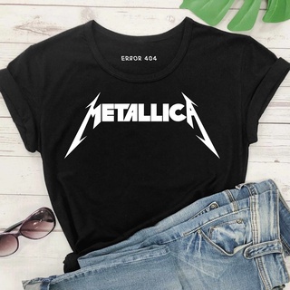 Blusa Playera Camiseta Estampada Mujer Metalica Rock Dark Gotico Punk Error 404