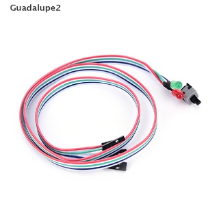 (Guadalupe2) Caso De Escritorio ATX Encendido Interruptor cable reset Con Luz LED HDD Para PC Computadora mx