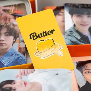 KPOP Bangtan Boys Butter card Permission to dance Album Collective Cards Fan Gift BTS Star Peripheral Postcard LOMO Card Photo Fashion Message Small Card Random Card Army Birthday Present (5)