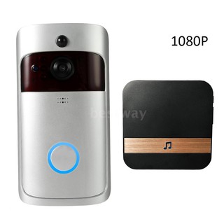 1080P inalámbrico WiFi timbre de seguridad inteligente Video puerta teléfono con timbre enchufable