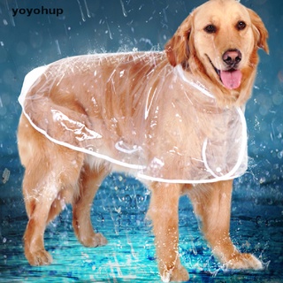 yoyohup - impermeable para perro grande, mediano, impermeable, para cachorro, casual mx